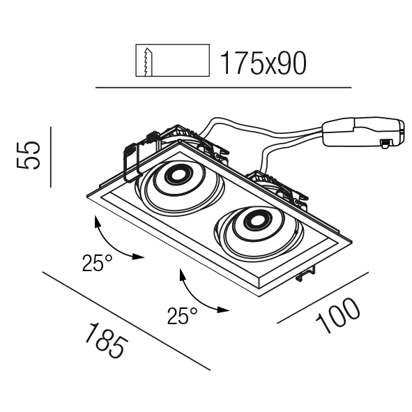 GIMBLE TWIN 53822-TRI-SCCT